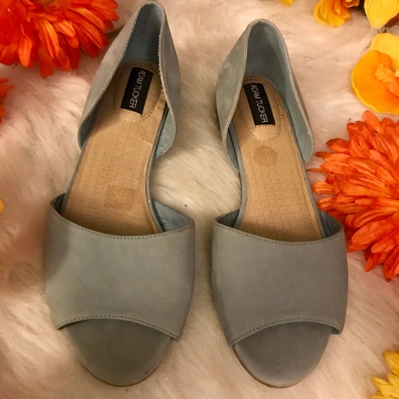 Adam Tucker Pastel Blue Flats - Picture 3 of 7